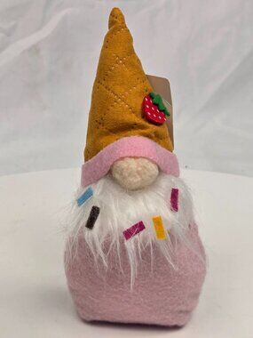 Icecream Gnome Sweetie with Beard Sprinkles 6" Shelf Sitter